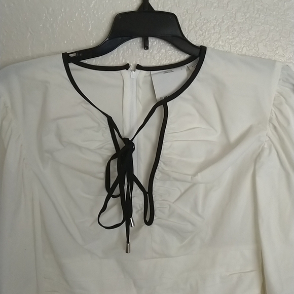 C/ meo Collective Keeping Time Balloon Sleeve Top tie front sz S - Picture 3 of 8